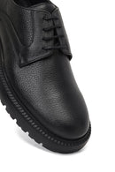 Men's Black Lace-Up Thick-Soled Leather Casual Shoe | Derimod Men's Black Lace-Up Thick-Soled Leather Casual Shoe | Derimod