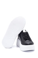 Kadın Siyah Deri Kalın Tabanlı Sneaker | Derimod Kadın Siyah Deri Kalın Tabanlı Sneaker | Derimod