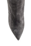 Women's Suede Leather Heeled Boots | Derimod Women's Suede Leather Heeled Boots | Derimod