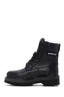 Caterpillar Women's Black Sophist Leather Boots | Derimod Caterpillar Women's Black Sophist Leather Boots | Derimod