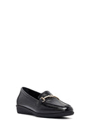 Kadın Siyah Tokalı Deri Maskülen Loafer | Derimod Kadın Siyah Tokalı Deri Maskülen Loafer | Derimod