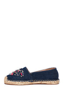 Kadın Mavi Taşlı Espadril | Derimod Kadın Mavi Taşlı Espadril | Derimod
