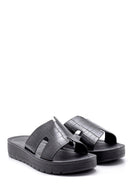 Women's Crocodile Pattern Slippers | Derimod Women's Crocodile Pattern Slippers | Derimod