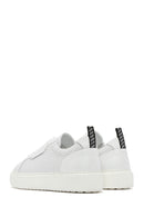 Erkek Beyaz Bağcıklı Deri Sneaker | Derimod Erkek Beyaz Bağcıklı Deri Sneaker | Derimod