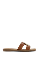 Women's Tan Accessory Slippers | Derimod Women's Tan Accessory Slippers | Derimod