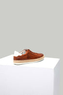 Perforated Tan Men's Leather Espadrilles | Derimod Perforated Tan Men's Leather Espadrilles | Derimod