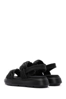 Women's Black Thick Soled Sandals | Derimod Women's Black Thick Soled Sandals | Derimod