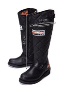 Harley Davidson Women's Black Laconia Hi Zipper Leather Boots | Derimod Harley Davidson Women's Black Laconia Hi Zipper Leather Boots | Derimod