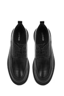 Men's Black Lace-Up Leather Casual Shoes | Derimod Men's Black Lace-Up Leather Casual Shoes | Derimod