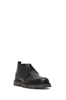 Men's Black Lace-Up Leather Casual Boot | Derimod Men's Black Lace-Up Leather Casual Boot | Derimod