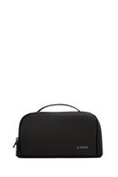 D-Pack Men's Black Fabric Handbag | Derimod D-Pack Men's Black Fabric Handbag | Derimod