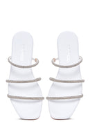 Women's Silver Stone Derimod X Whenever Company Flat Slippers | Derimod Women's Silver Stone Derimod X Whenever Company Flat Slippers | Derimod