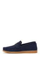 Erkek Lacivert Deri Casual Loafer | Derimod Erkek Lacivert Deri Casual Loafer | Derimod