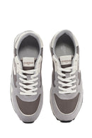 Alberto Guardiani Men's Wen Thick Sole Gray Lace-Up Leather Sneaker | Derimod Alberto Guardiani Men's Wen Thick Sole Gray Lace-Up Leather Sneaker | Derimod