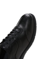 Erkek Siyah Deri Sneaker | Derimod Erkek Siyah Deri Sneaker | Derimod