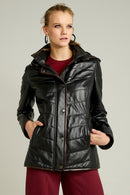 Sharon Women's Leather Jacket | Derimod Sharon Women's Leather Jacket | Derimod