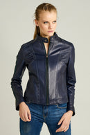 Victoria Women's Leather Jacket | Derimod Victoria Women's Leather Jacket | Derimod
