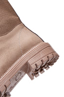Women's Beige Suede Boots | Derimod Women's Beige Suede Boots | Derimod