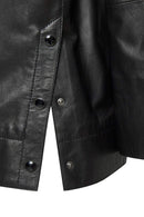 Jennifer Women's Black Leather Jacket | Derimod Jennifer Women's Black Leather Jacket | Derimod