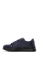 Erkek Lacivert Deri Sneaker | Derimod Erkek Lacivert Deri Sneaker | Derimod