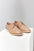 Beige Women's Leather Shoes | Derimod Beige Women's Leather Shoes | Derimod