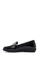 Kadın Siyah Tokalı Deri Maskülen Loafer | Derimod Kadın Siyah Tokalı Deri Maskülen Loafer | Derimod
