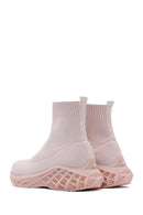 Women's Beige Thick Soled High Top Sneaker | Derimod Women's Beige Thick Soled High Top Sneaker | Derimod