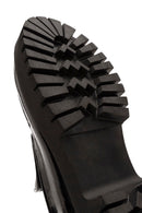 Kadın Siyah Rugan Deri Maskülen Loafer | Derimod Kadın Siyah Rugan Deri Maskülen Loafer | Derimod