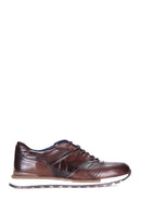Kroko Desenli Erkek Deri Sneaker | Derimod Kroko Desenli Erkek Deri Sneaker | Derimod