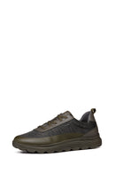 Geox Men's Green Spherica Lace-Up Sneakers | Derimod Geox Men's Green Spherica Lace-Up Sneakers | Derimod
