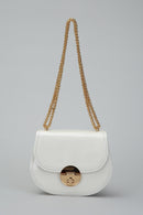Women's Leather Shoulder Bag with Chain Handle | Derimod Women's Leather Shoulder Bag with Chain Handle | Derimod