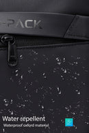 D-Pack Men's Black Fabric Handbag | Derimod D-Pack Men's Black Fabric Handbag | Derimod