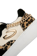 Alberto Guardiani Women's Black Chain Leather Sneaker | Derimod Alberto Guardiani Women's Black Chain Leather Sneaker | Derimod