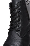 Men's Black Leather Short Boots | Derimod Men's Black Leather Short Boots | Derimod