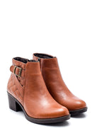 Women's Leather Quilted Detailed Boots | Derimod Women's Leather Quilted Detailed Boots | Derimod