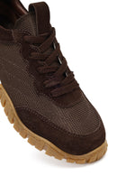 Women's Brown Lace-Up Leather Sneaker | Derimod Women's Brown Lace-Up Leather Sneaker | Derimod