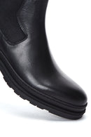 Erkek Siyah Deri Casual Chelsea Bot | Derimod Erkek Siyah Deri Casual Chelsea Bot | Derimod