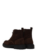 Male Brown Zip Closure Suede Boots | Derimod Male Brown Zip Closure Suede Boots | Derimod