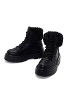 Women's Black Thick Soled Casual Boots | Derimod Women's Black Thick Soled Casual Boots | Derimod