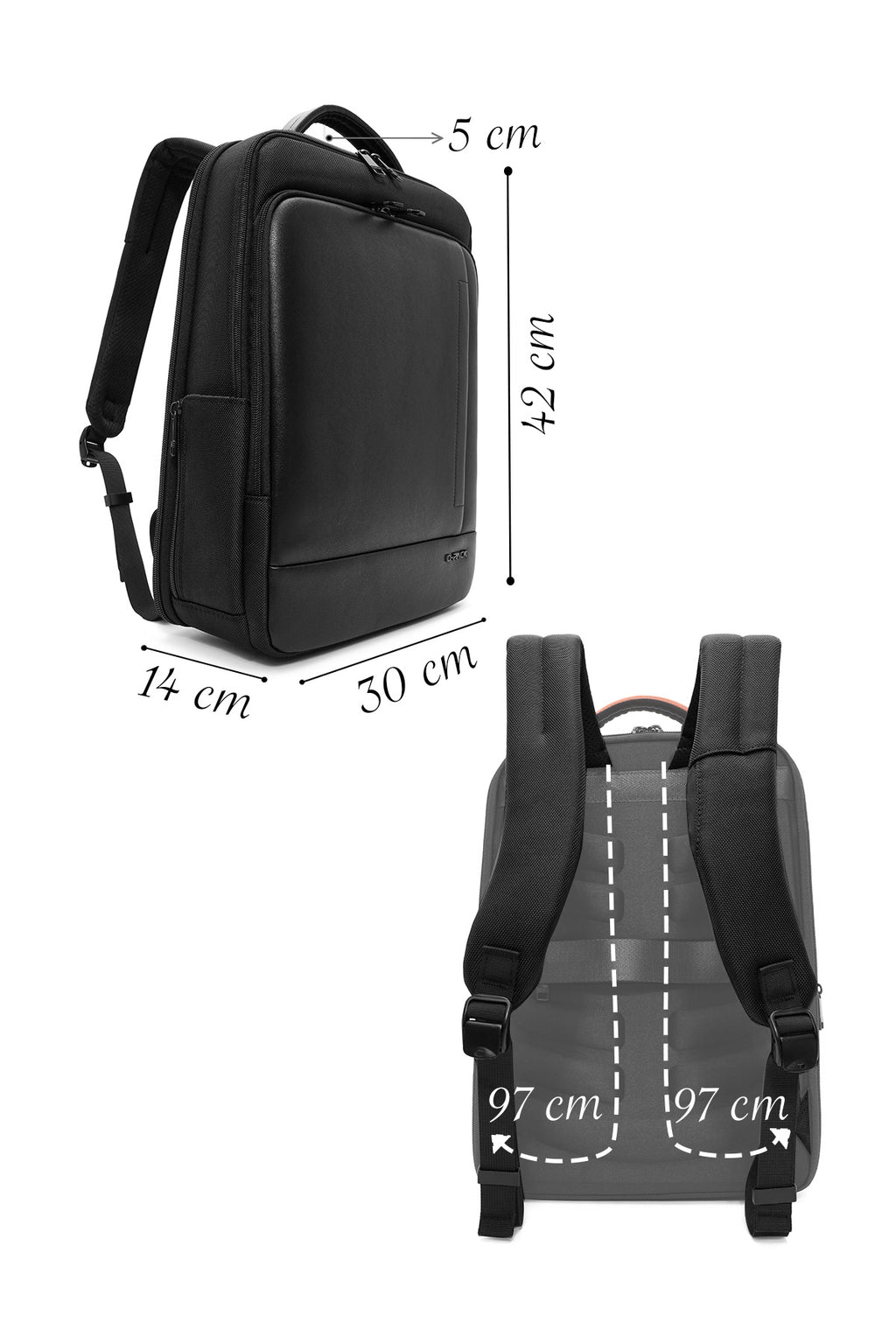 D-Pack Unisex Siyah Sırt Çantası