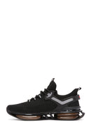 Derimod Zero Men's Black Lace-Up Thick Soled Fabric Sneaker | Derimod Derimod Zero Men's Black Lace-Up Thick Soled Fabric Sneaker | Derimod