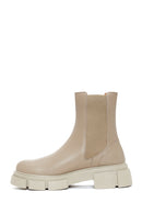 Women's Mink Leather Chelsea Boots | Derimod Women's Mink Leather Chelsea Boots | Derimod