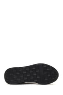 Men's Black Lace-Up Thick-Soled Leather Sneaker | Derimod Men's Black Lace-Up Thick-Soled Leather Sneaker | Derimod