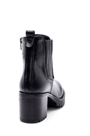 Women's Leather Zippered Heeled Boots | Derimod Women's Leather Zippered Heeled Boots | Derimod