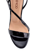 Women's Patent Leather Heeled Sandals | Derimod Women's Patent Leather Heeled Sandals | Derimod