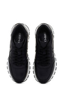 Kadın Siyah Kalın Tabanlı Deri Sneaker | Derimod Kadın Siyah Kalın Tabanlı Deri Sneaker | Derimod
