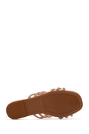 Women's Pink Stone Slippers | Derimod Women's Pink Stone Slippers | Derimod