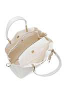 Women's White Long Strap Shoulder Bag | Derimod Women's White Long Strap Shoulder Bag | Derimod