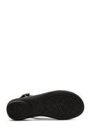 Kadın Siyah Comfort Sandalet | Derimod Kadın Siyah Comfort Sandalet | Derimod