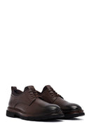 Male Brown Lace-up Leather Casual Shoes | Derimod Male Brown Lace-up Leather Casual Shoes | Derimod